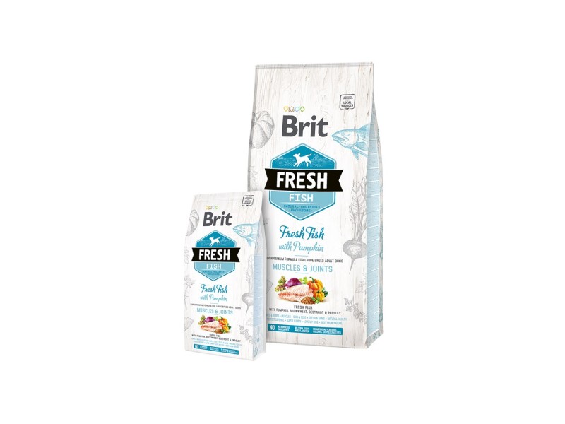 Brit Fresh Fish with Pumpkin Adult Large Muscles & Joints 12 kg DLZRITKSP0005 – Brit Храна за кучета