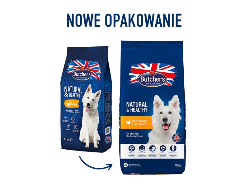 Butchers Pet Care 5011792002061 dogs dry food 15 kg Adult Chicken DLZBHRKSP0001 – Butchers Храна за кучета