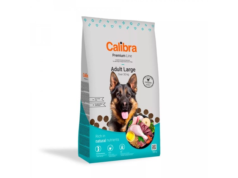 CALIBRA Dog Premium Adult Large chicken - dry dog food - 12kg CALIBRA Dog Premium Adult Large chicken - dry dog food - 12kg DLPCIBKAS0014 – Calibra Храна за кучета