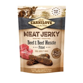 CARNILOVE MEAT JERKY Beef with Beef Muscle Fillet - dog snack - 100 g