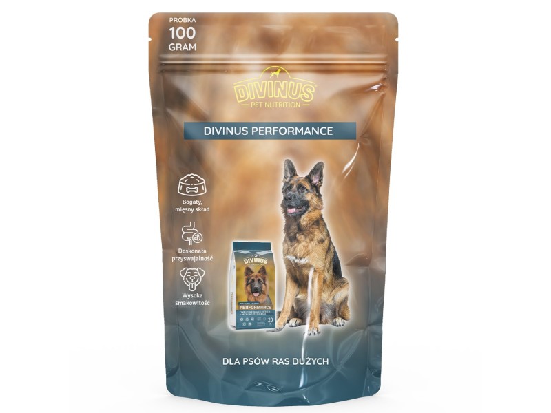 DIVINUS Performance - dry dog food - 100 g DLSDVIZWI0004 – DIVINUS Храна за кучета