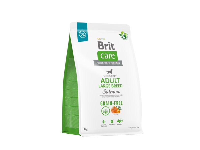 Dry food for adult dogs, large breeds - BRIT Care Grain-free Adult Salmon- 3 kg 100-172203 – Brit Храна за кучета
