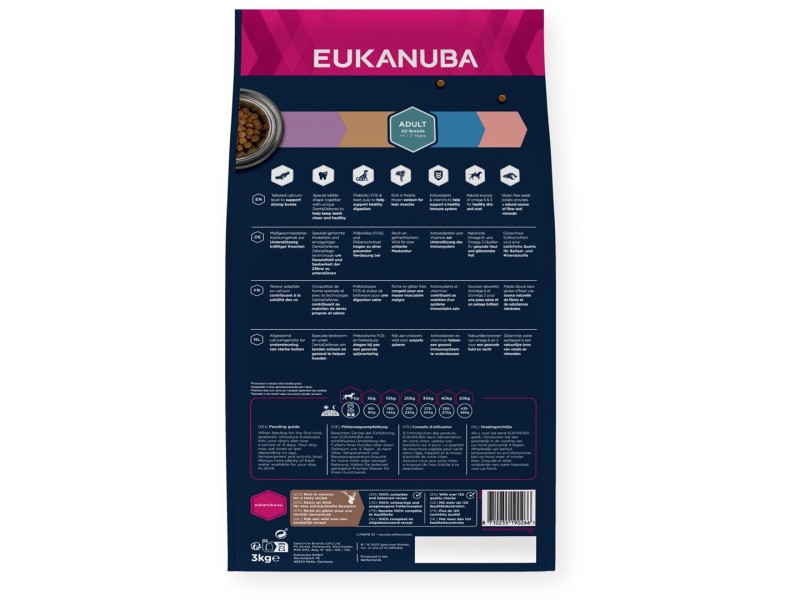 EUKANUBA Grain Free Adult All Breeds Venison - dry dog food - 3kg DLPEUKKAS0037 – EUKANUBA Храна за кучета