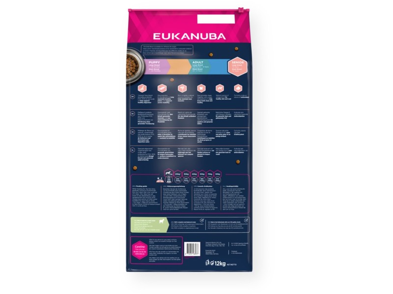 EUKANUBA Senior Large&Giant Lamb with rice - dry dog food - 12kg EUKANUBA Senior Large&Giant Lamb with rice - dry dog food - 12kg DLPEUKKAS0029 – EUKANUBA Храна за кучета