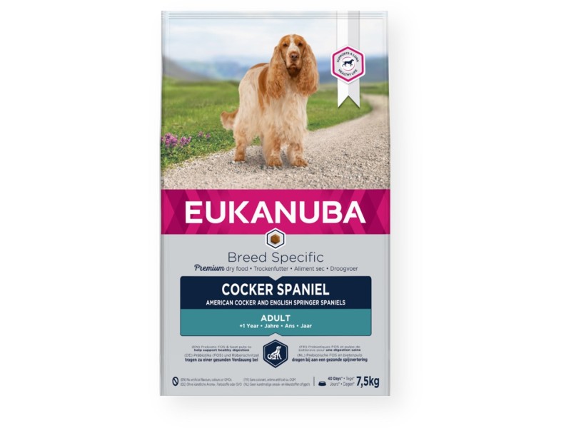 Eukanuba Breed Specific Cocker Spaniel 7.5 kg Adult Chicken AMABEZKAR3237 – EUKANUBA Храна за кучета