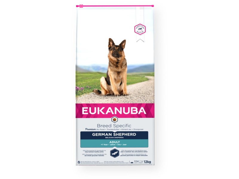Eukanuba Breed Specific German Shepherd Chicken 12 kg DLZEUKKSP0037 – EUKANUBA Храна за кучета