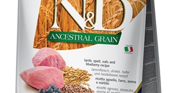 N&D ANCESTRAL GRAIN DOG LAMB, SPELT, OATS AND BLUEBERRY ADULT MINI 7KG N&D ANCESTRAL GRAIN DOG LAMB, SPELT, OATS AND BLUEBERRY ADULT MINI 7KG