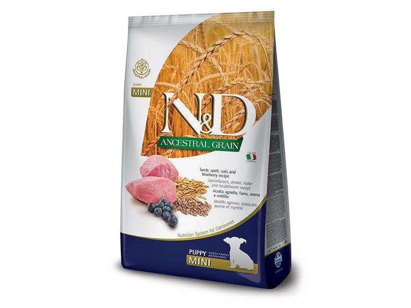 FARMINA N&D LOW GRAIN DOG LAMB & BLUE PUPPY MINI  7KG PND0700049 – Farmina Храна за кучета