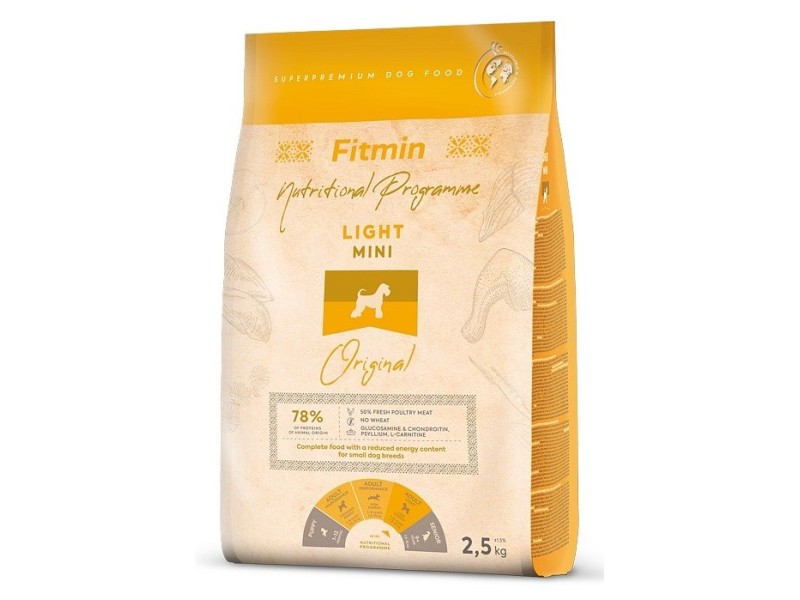 FITMIN Light Mini Original - dry dog food - 2,5 kg DLPFIMKAS0010 – FITMIN Храна за кучета