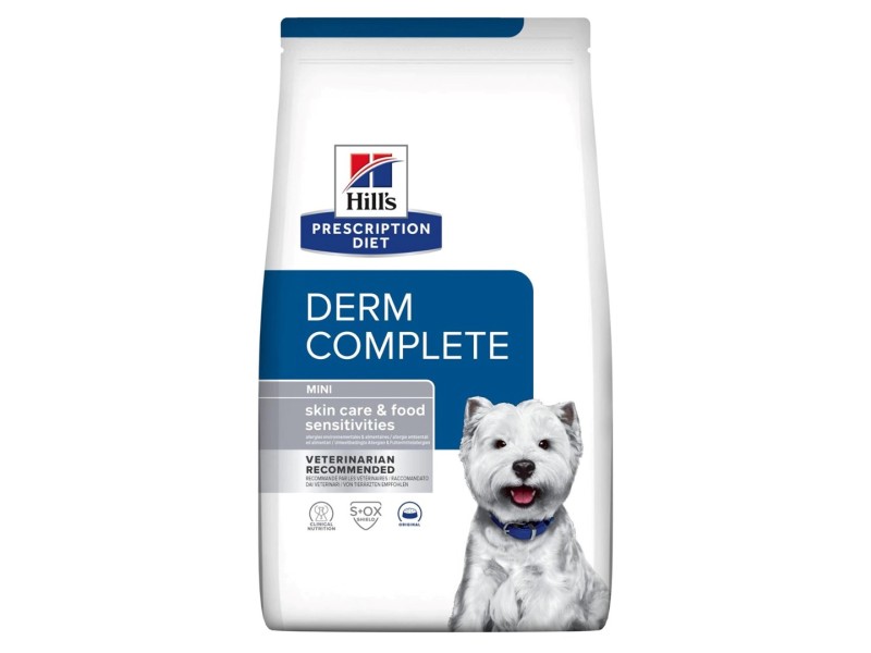 HILLS Prescription Diet Derm Complete Mini Canine - Dry dog food - 1 kg IMPORT-54192 – Hills Храна за кучета