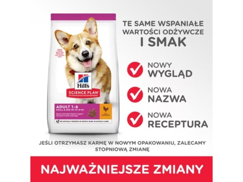 HILLS Science Plan Adult small&mini Chicken - dry dog food - 1,5kg DLPHLSKAS0052 – Hills Храна за кучета