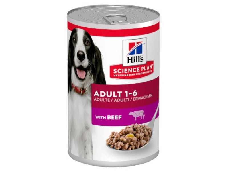 HILLS Science Plan Canine Adult Beef - Wet dog food - 370 g DLPHLSKAS0006 – Hills Храна за кучета