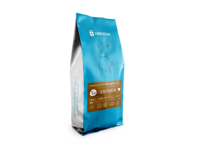 LINCOLN Ultra premium Adult Small Lamb with rice - dry dog food - 12kg DLPLNLKAS0006 –  Храна за кучета
