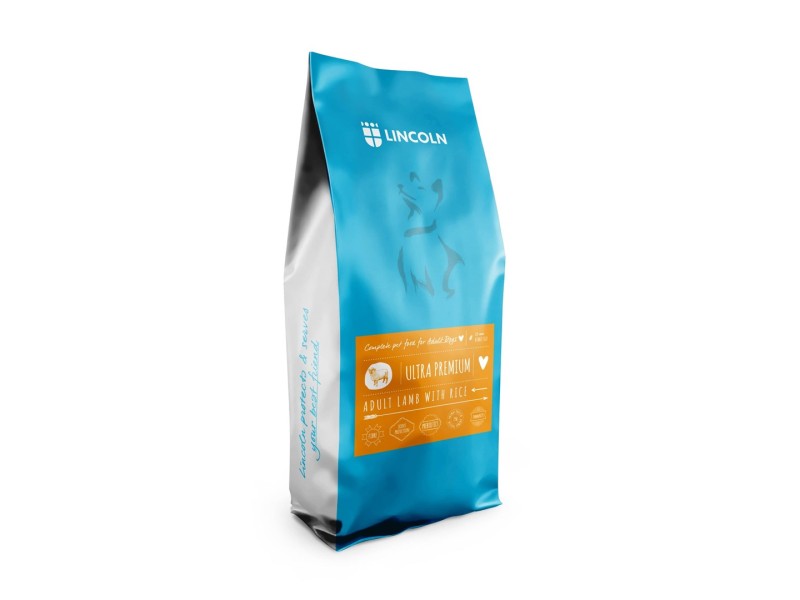 LINCOLN Ultra premium Medium and large Lamb with rice - dry dog food - 12kg DLPLNLKAS0004 –  Храна за кучета