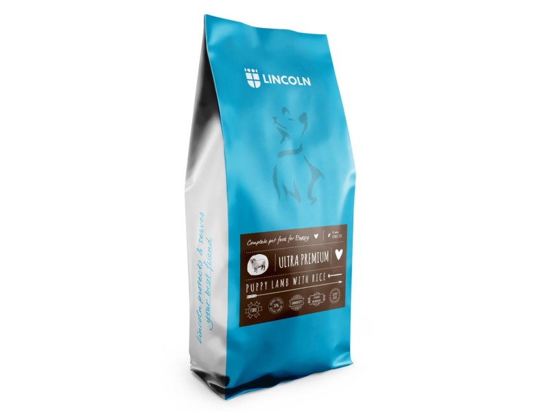 LINCOLN Ultra premium Puppy Lamb with rice - dry dog food - 12kg LINCOLN Ultra premium Puppy Lamb with rice - dry dog food - 12kg DLPLNLKAS0007 – Храна за кучета