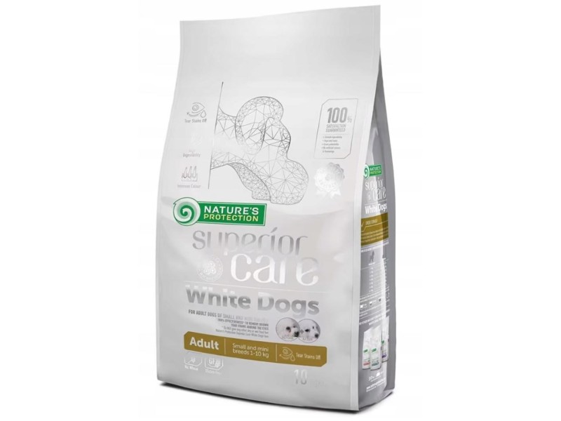 NATURES PROTECTION Superior Care White Dogs Grain Free Adult Small Lamb - dry dog ​​food - 10 kg DLPNPOKAS0013 –  Храна за кучета