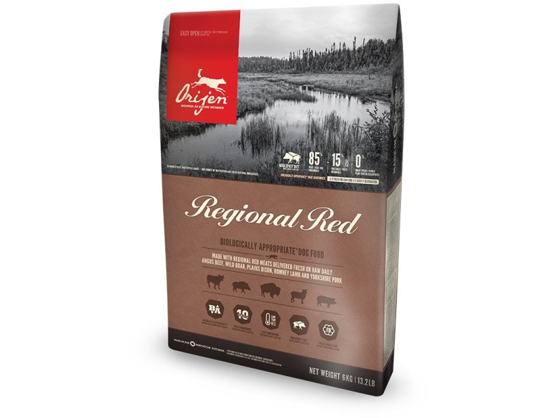 Orijen Regional Red 2 kg Adult Beef, Lamb, Pork DLZORJKSP0015 – Orijen Храна за кучета