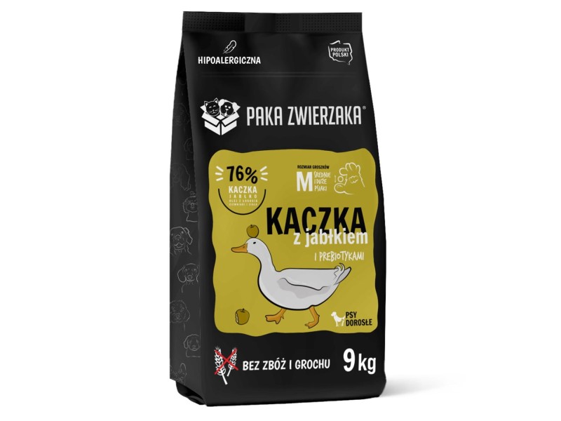 PAKA ZWIERZAKA Duck with apple M - dry dog food - 9kg DLPPZWKAS0007 –  Храна за кучета