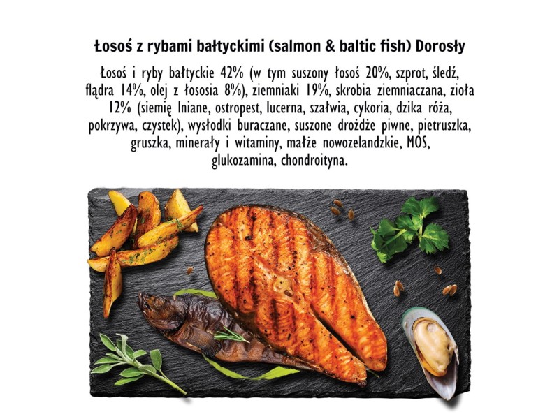 PAKA ZWIERZAKA Salmon with Baltic fish M - dry dog food - 9kg DLPPZWKAS0008 –  Храна за кучета