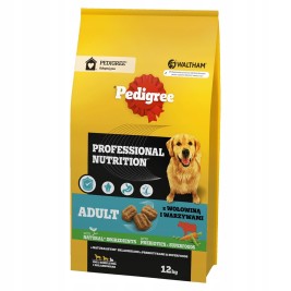 PEDIGREE Professional Nutrition Adult with beef and vegetables, medium and large breeds - dry dog food - 12 kg
