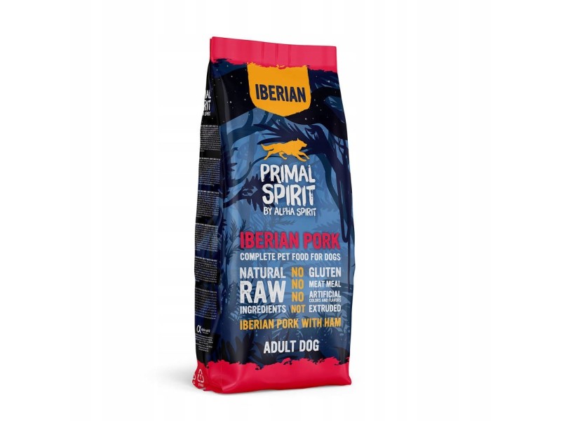 PRIMAL SPIRIT Iberian 70% Pork Ham – semi-moist dog food – 12 kg DLPPR2KAS0006 –  Храна за кучета