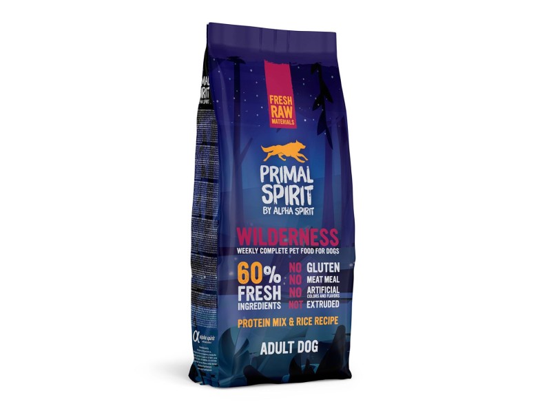 PRIMAL SPIRIT Wilderness 60% Meat Pork and Chicken - dry dog food - 12 kg DLPPR2KAS0004 –  Храна за кучета