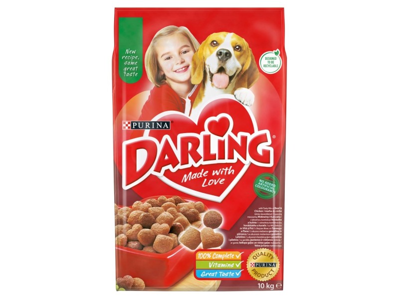 PURINA Darling Beef with chicken - dry dog food - 10 kg DLPPUIKAS0005 – PURINA NESTLE Храна за кучета