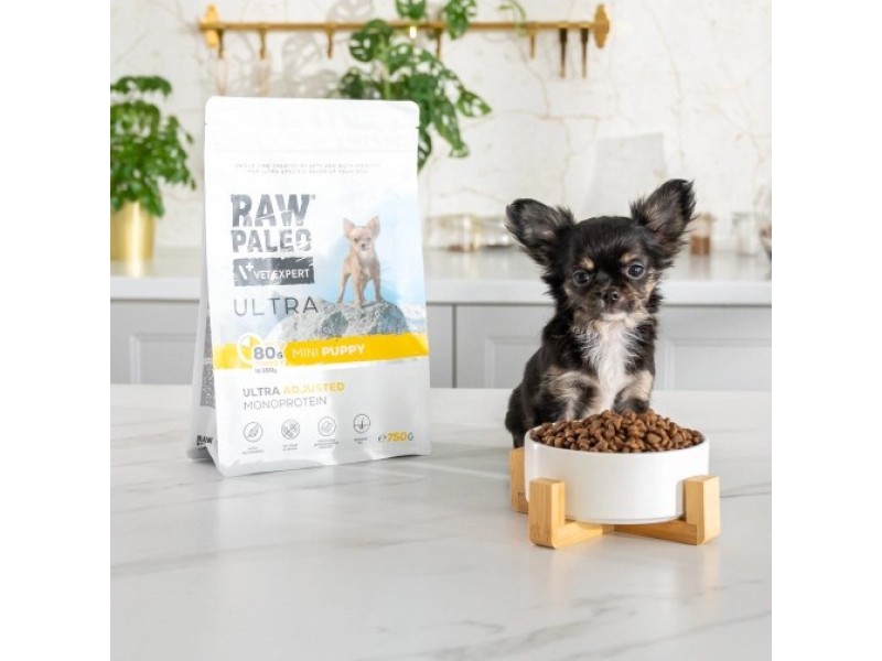 RAW PALEO Ultra Mini Puppy Turkey - dry food for puppies - 2 kg DLPVEEKAS0013 – VetExpert Храна за кучета