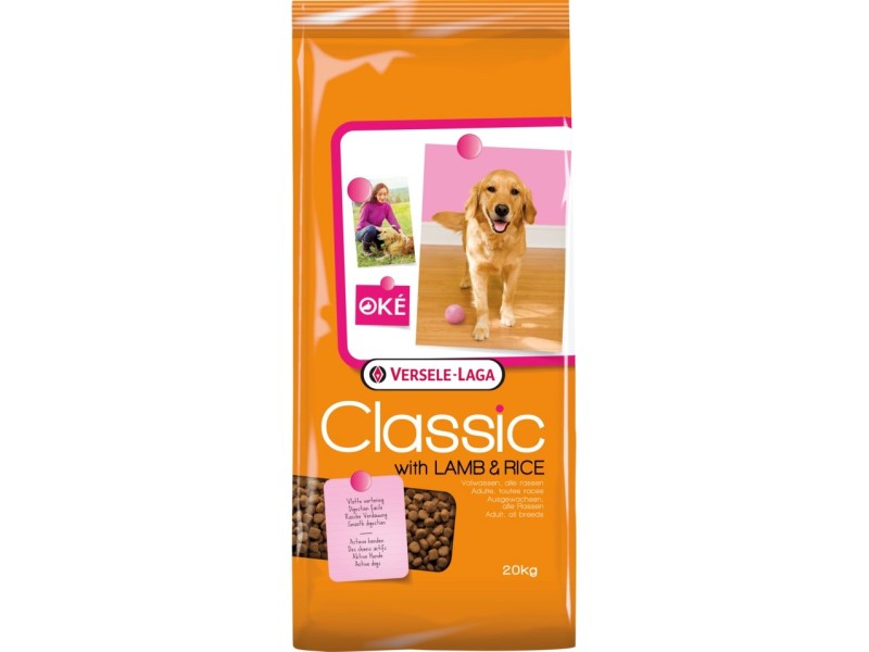 VERSELE-LAGA Classic Lamb & Rice - dry dog food - 20 kg DLZVSLKSP0011 – VERSELE-LAGA Храна за кучета