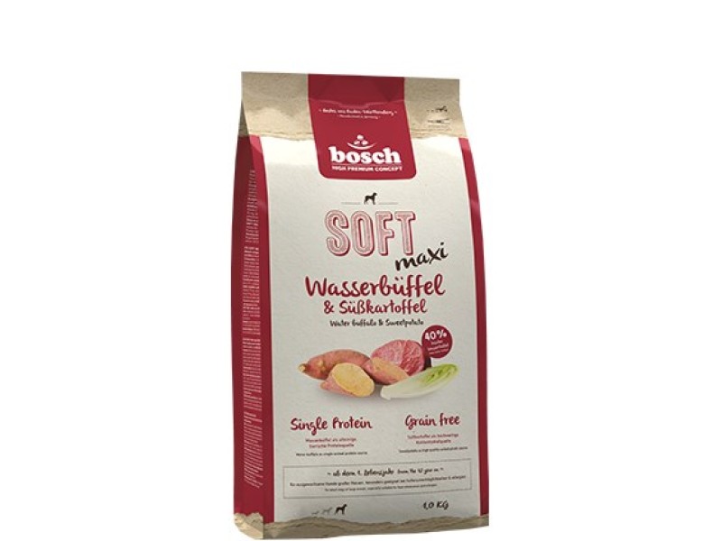 bosch Tiernahrung SOFT Maxi Water Buffalo & Sweet Potato 12.5kg DLZBOCKSP0039 – BOSCH Храна за кучета