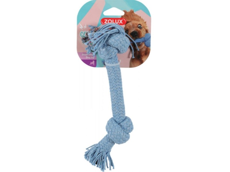 ZOLUX COSMIC Rope toy, 2 knots, 40 cm 480491 – ZOLUX Играчки за домашни любимци