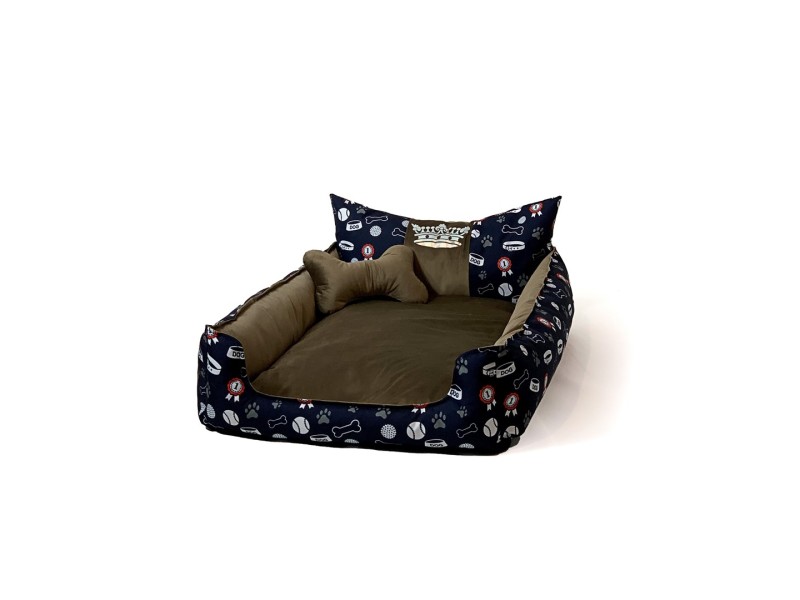 GO GIFT Dog and cat bed L - brown - 90x75x16 cm DLZGGFDSU0020 – Go Gift Легла, постелки и къщички