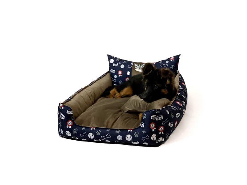 GO GIFT Dog and cat bed XL - brown - 100x80x18 cm DLZGGFDSU0021 – Go Gift Легла, постелки и къщички