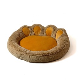 GO GIFT Dog and cat bed XXL - camel - 85x85 cm