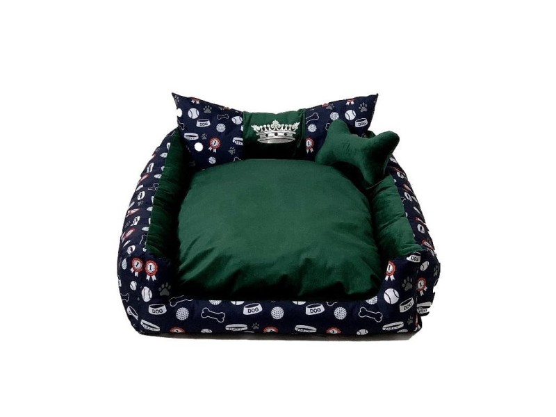 GO GIFT Dog and cat bed XXL - green - 110x90x18 cm DLZGGFDSU0013 – Go Gift Легла, постелки и къщички