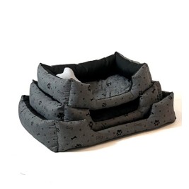 GO GIFT Dog bed L - graphite - 65x45x15 cm