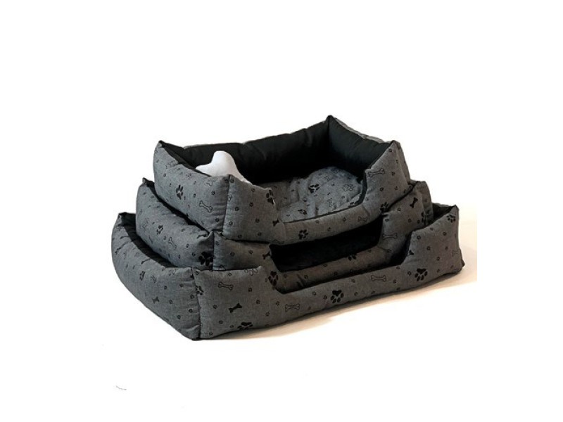 GO GIFT Dog bed L - graphite - 65x45x15 cm DLZGGFDSU0001 – Go Gift Легла, постелки и къщички