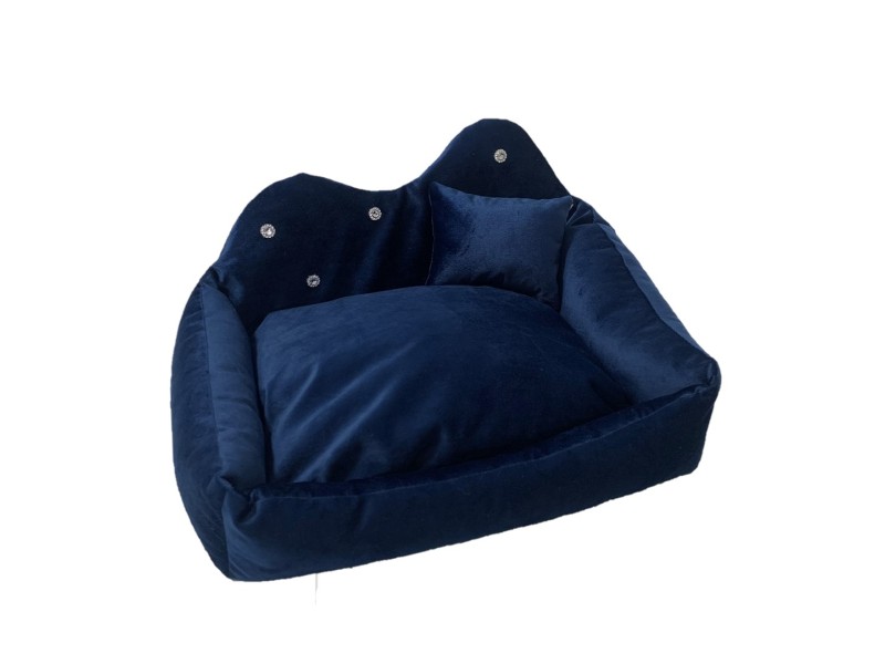 GO GIFT Prince navy blue XL - pet bed - 60 x 45 x 10 cm DLZGGFDSU0048 – Go Gift Легла, постелки и къщички