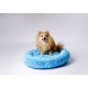 GO GIFT Shaggy blue L - pet bed - 66 x 66 x 10 cm DLZGGFDSU0063 – Go Gift Легла, постелки и къщички