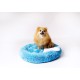 GO GIFT Shaggy blue M - pet bed - 57 x 57 x 10 cm DLZGGFDSU0062 – Go Gift Легла, постелки и къщички
