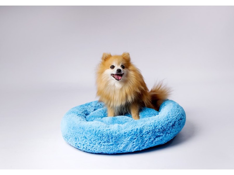 GO GIFT Shaggy blue XL - pet bed - 80 x 83 x 10 cm DLZGGFDSU0064 – Go Gift Легла, постелки и къщички