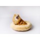 GO GIFT Shaggy cream L - pet bed - 66 x 66 x 10 cm DLZGGFDSU0060 – Go Gift Легла, постелки и къщички
