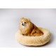 GO GIFT Shaggy cream L - pet bed - 66 x 66 x 10 cm DLZGGFDSU0060 – Go Gift Легла, постелки и къщички