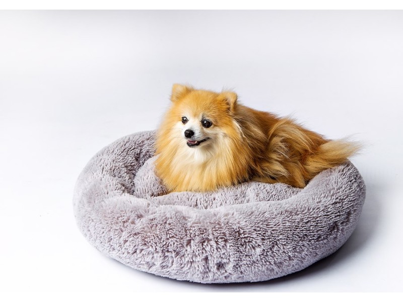 GO GIFT Shaggy grey L - pet bed - 66 x 66 x 10 cm DLZGGFDSU0057 – Go Gift Легла, постелки и къщички