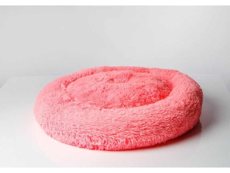 GO GIFT Shaggy pink L - pet bed - 66 x 66 x 10 cm DLZGGFDSU0066 – Go Gift Легла, постелки и къщички