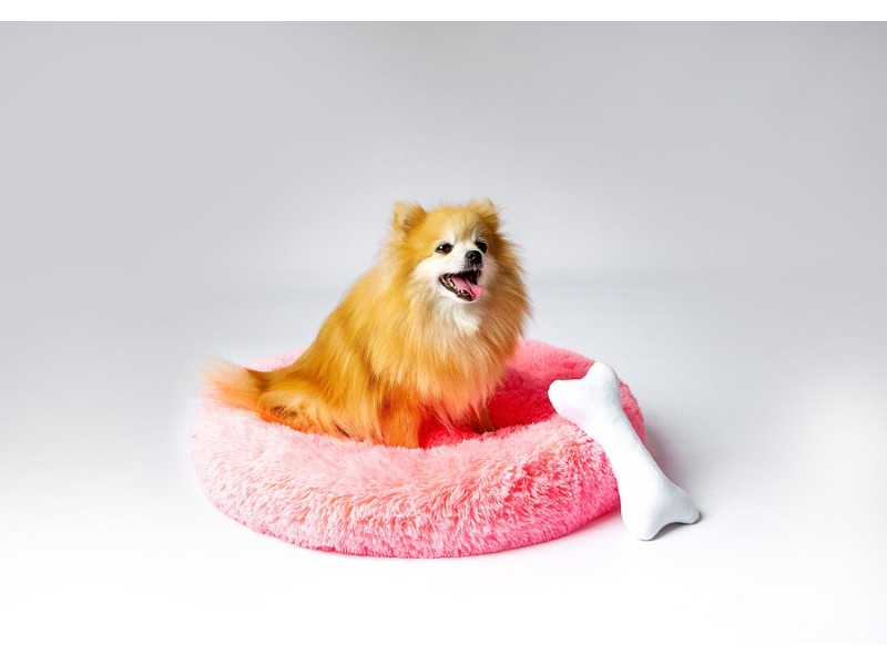 GO GIFT Shaggy pink M - pet bed - 57 x 57 x 10 cm DLZGGFDSU0065 – Go Gift Легла, постелки и къщички