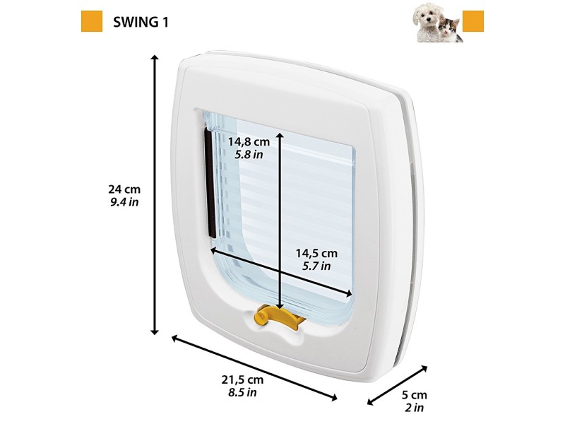 FERPLAST Swing 1 - Pet door, brown 72101012 – FERPLAST Клетки и хранилки