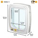 FERPLAST Swing 11 grey - dog and cat door - 31 x 9.6 x 38.4 cm DLZFPAKIT0005 – FERPLAST Клетки и хранилки