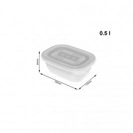 ROTHO Freeze - freezer container - 4x500ml