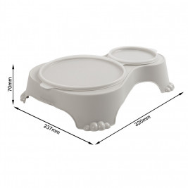 ROTHO Sally Grey - food bowl - 1 + 0,28l